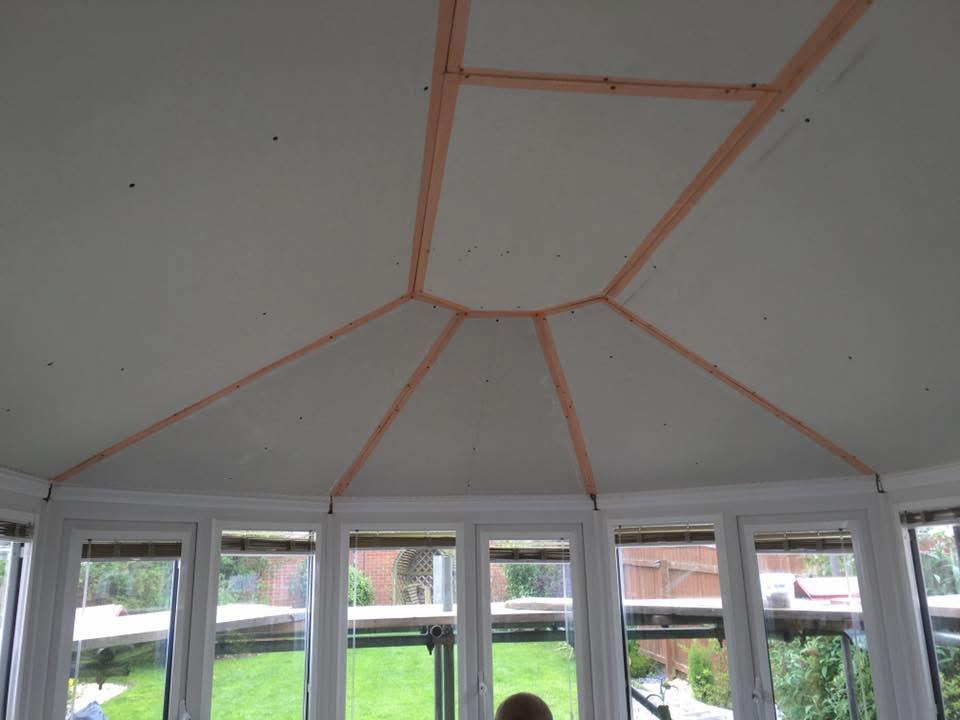 Conservatory plasterboard